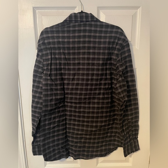 Calvin Klein Jeans Men's Medium Black Plaid Shirt - Picture 2 of 4